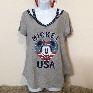 Disney Parks Mickey USA Women’s Top